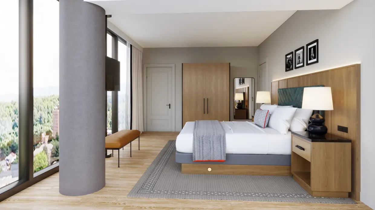 One of four suites.